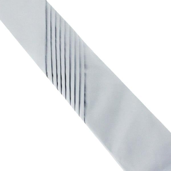 Dunhill luxurious matt silk tie with plisse pleat detailing