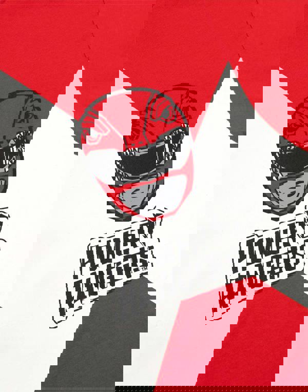 Power Rangers Mens Red Red Character Short Sleeve Long Leg Pyjama Set