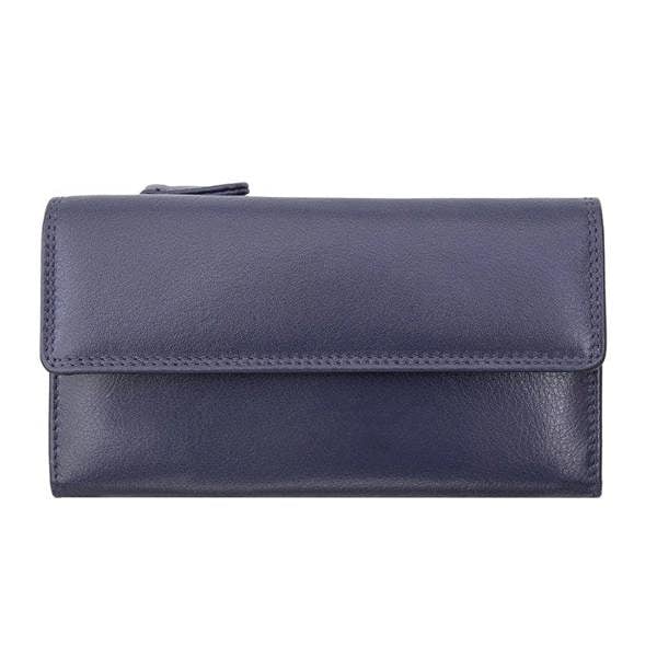 Front view of Purple wallet on a white background