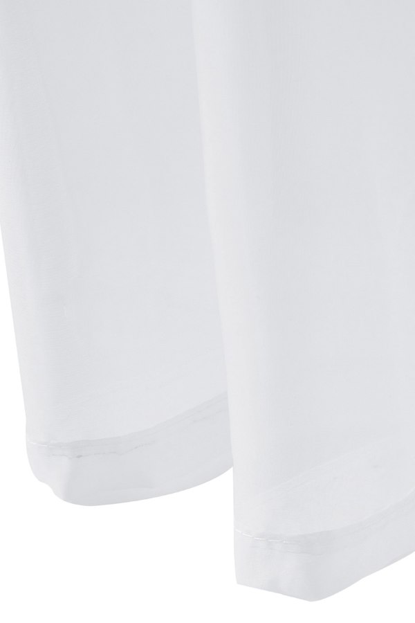 Living and Home 2 Panels White Rod Pocket Voile Panel Sheer Curtains for Bedroom Living Room, 183cm L x 117cm W