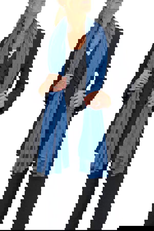 Paulo Due Silk Blend Scarf with Metallic Threads