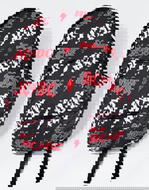 AC/DC Unisex Black Logo Backpack (One Size)