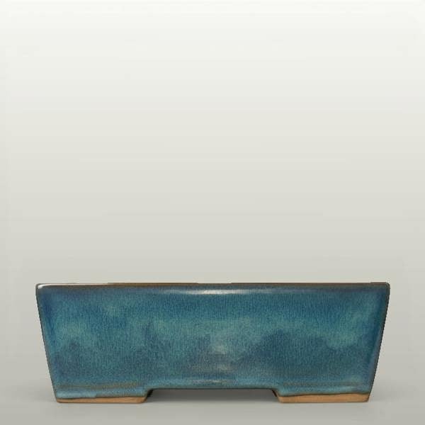 32cm Glazed Bonsai Pot | Rectangle | 32cm x 23cm x 9cm | Blue - Yorkshire Bonsai standardised image 20260605-141328