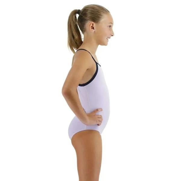 Tyr Girls Solid Durafast Elite lavender one-piece swimsuit