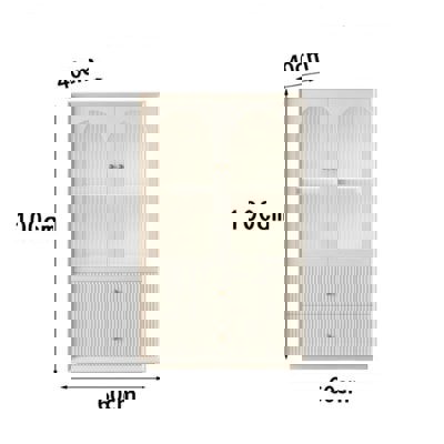Davinia Side Cabinet, Davinia Living Room Set, White-Ritconcept-Rit Concept