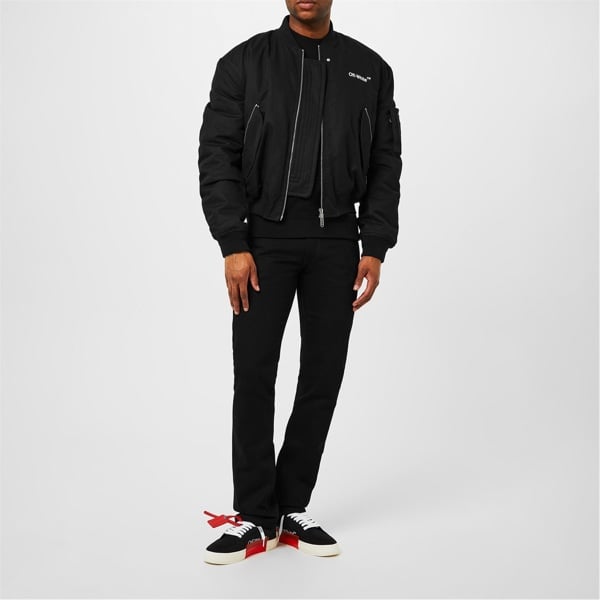 Off-White Diag Tab Bomber Jacket - Black