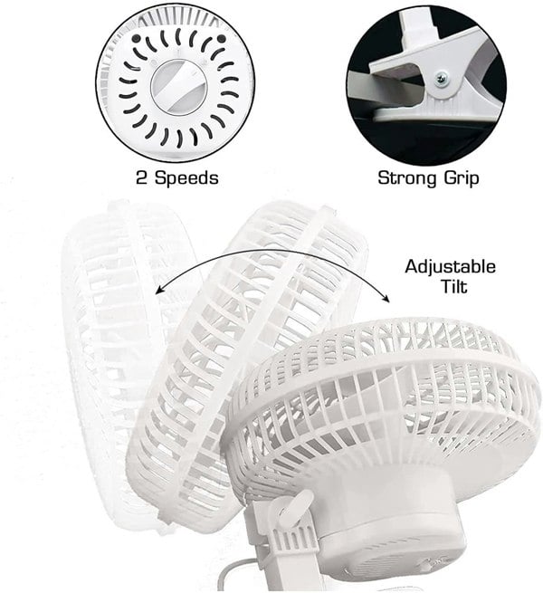 Senelux 6" Clip On Fan - Senelux