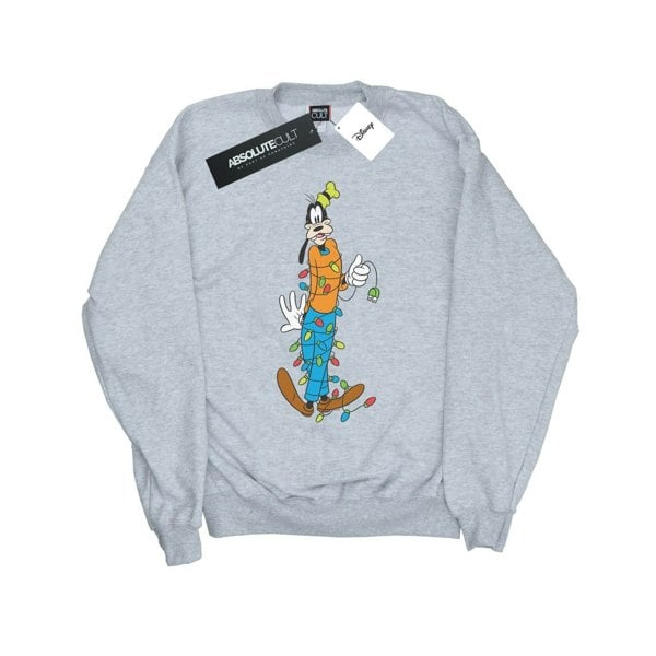 Disney Girls Goofy Christmas Lights Sweatshirt - Sports Grey