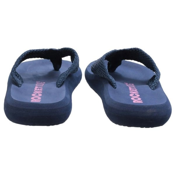 Rocket Dog model Sunset Webbing Flip Flop Female in Navy
