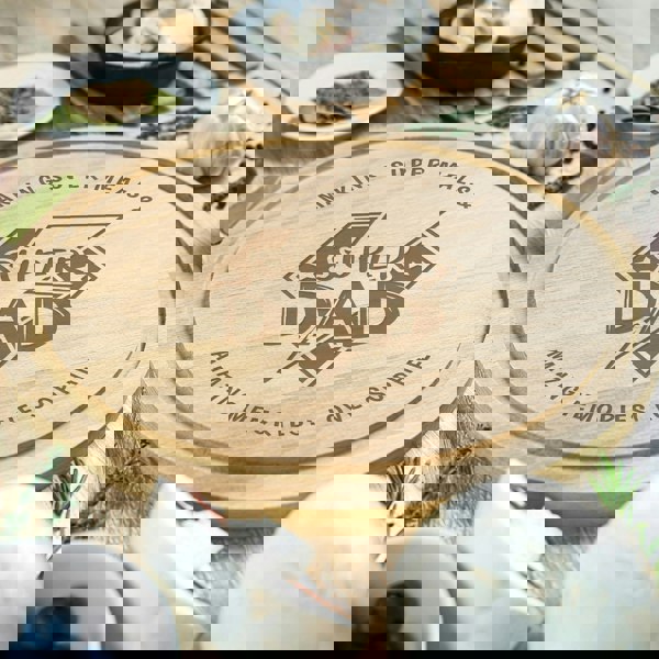 Personalised Memento Company Personalised Super Dad Chopping Board