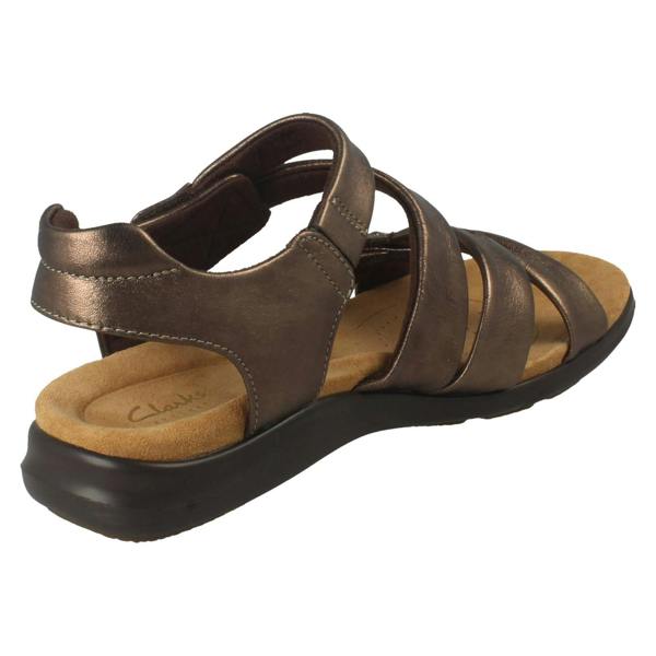 Clarks Ladies Clarks Casual Hook and Loop Sandals Kitly Ave
