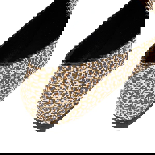 Embassy London Aura - Leopard - Women's suede leather square toe tassel loafer