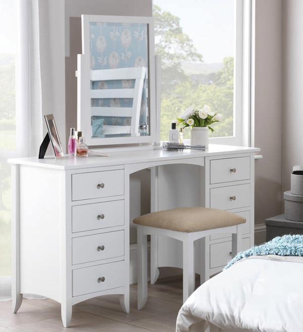 Statement Furniture Edward Hopper Dressing Table Mirror with Wooden Frame