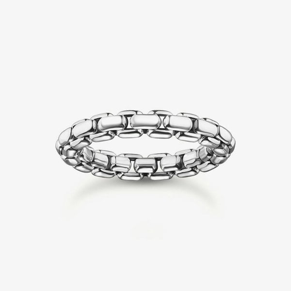 THOMAS SABO Silver Box Chain Ring TR2502-637-21