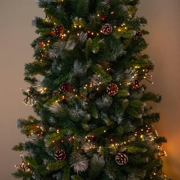 Samuel Alexander 25m 2000 LED ClusterBrights Christmas String Lights in Red & Warm White