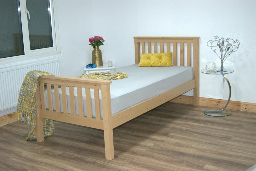 Mission TM Hampshire Solo Pine Wooden Bed - UV Waxed