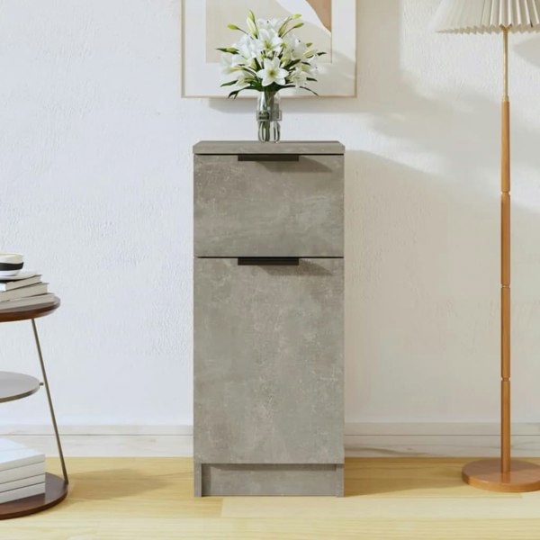 Berkfield Sideboard Concrete Grey 30x30x70 cm Engineered Wood