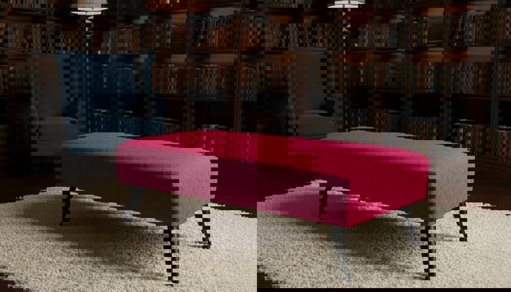 ISTOOLS Premium Stitched Footstool Bench & Coffee Table – Non-Storage