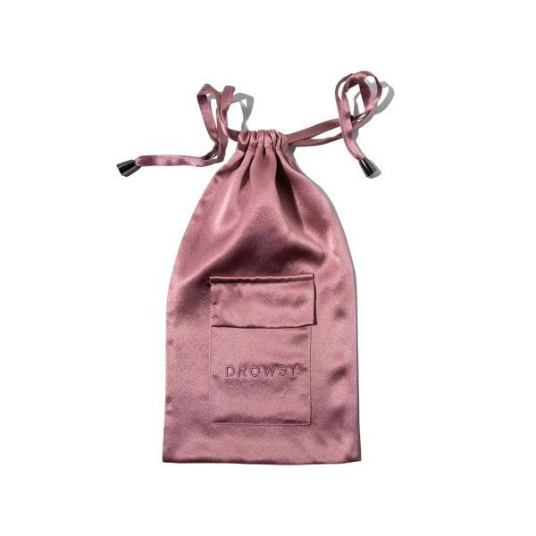 Drowsy Sleep Co Damask Rose Silk Carry Pouch