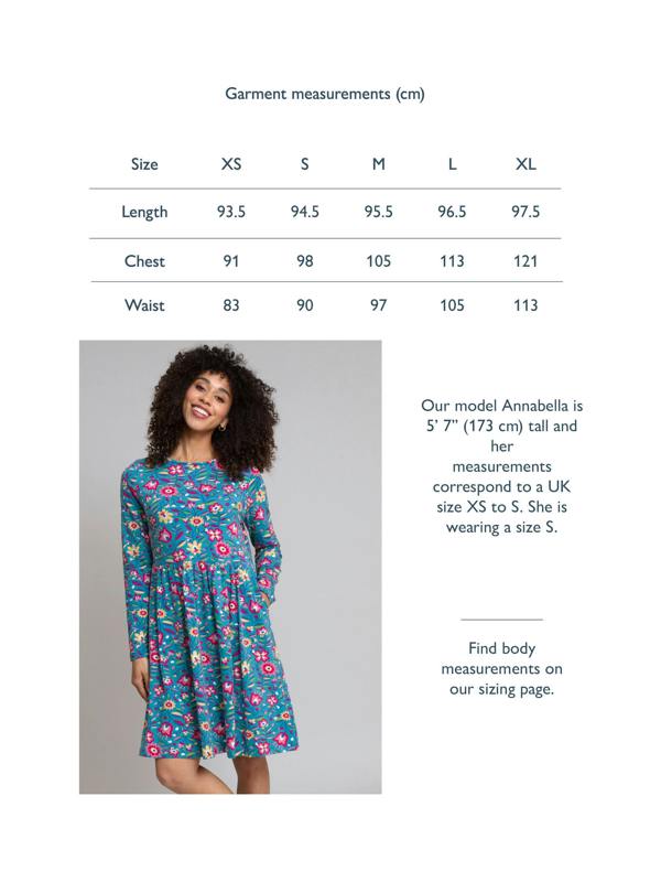 Kite Womens Organic Folksy Bloom Harbour Jersey Dress