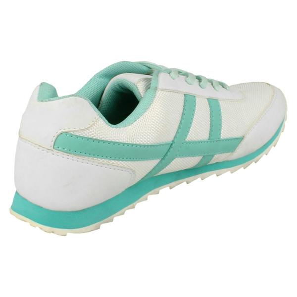 Spot On Ladies Spot On Flat Casual Lace Up Trainers