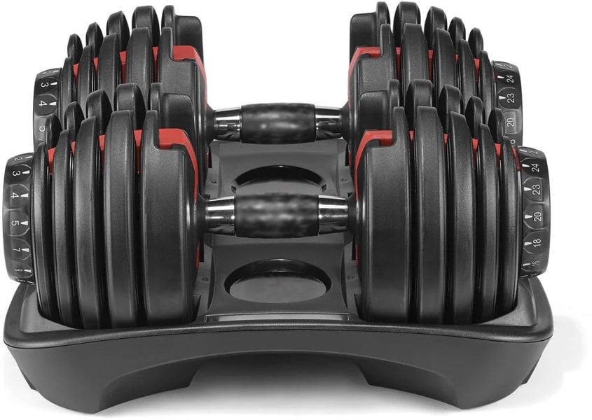 Strongology Home Fitness Pair Adjustable Smart Dumbbell from 2.5kg up to 24kg Training Weights