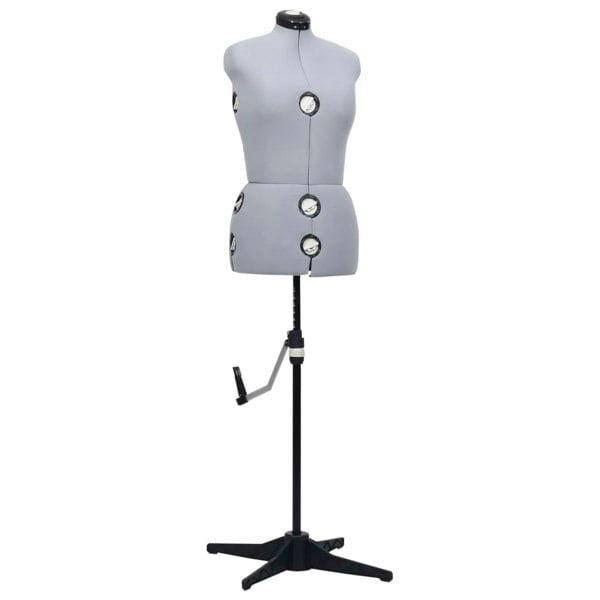 Berkfield Adjustable Dress Form Female Grey M Size 40-46