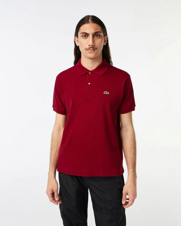Lacoste Classic Fit L.12.12 Mens Short Sleeve Polo Shirt - Bordeaux 476
