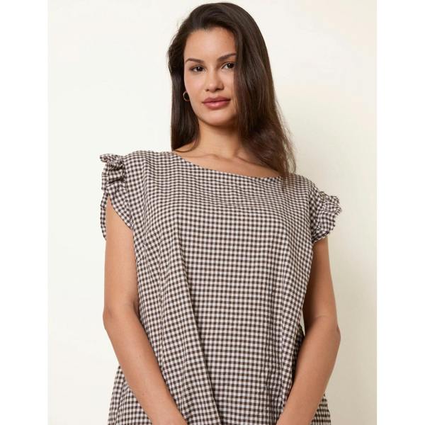Blue Vanilla Two Piece Gingham Set