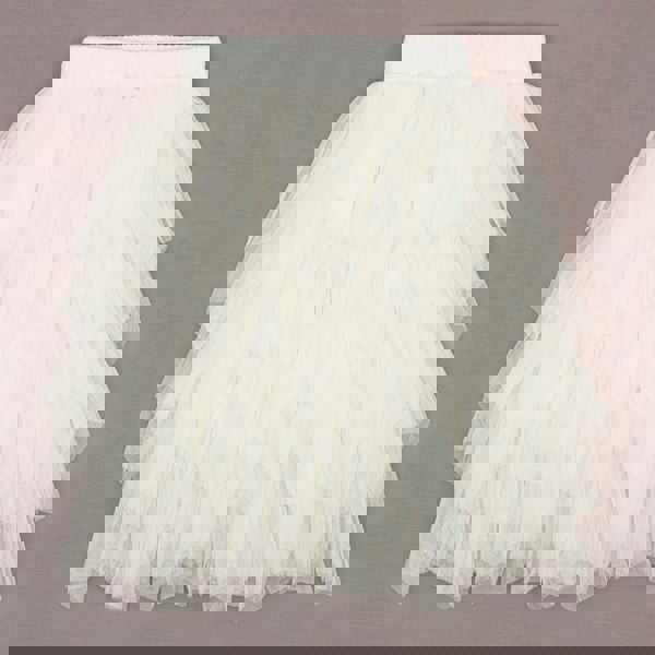 Ivory ruffle skirt