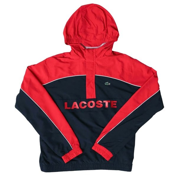 Lacoste Childrens/Kids Water Repellent Windbreaker - Royal Blue/Red