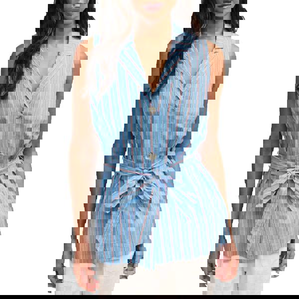 Nobody´s Child Womens/Ladies Quinn Stripe Waistcoat - Blue - 