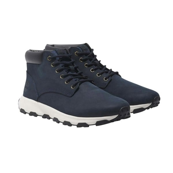 Timberland Mens Winsor Park Leather Lace Up Boots - Navy