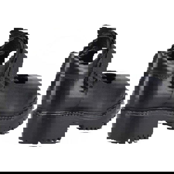 Hush Puppies Astrid Bow Leather Girls's Black Shoes