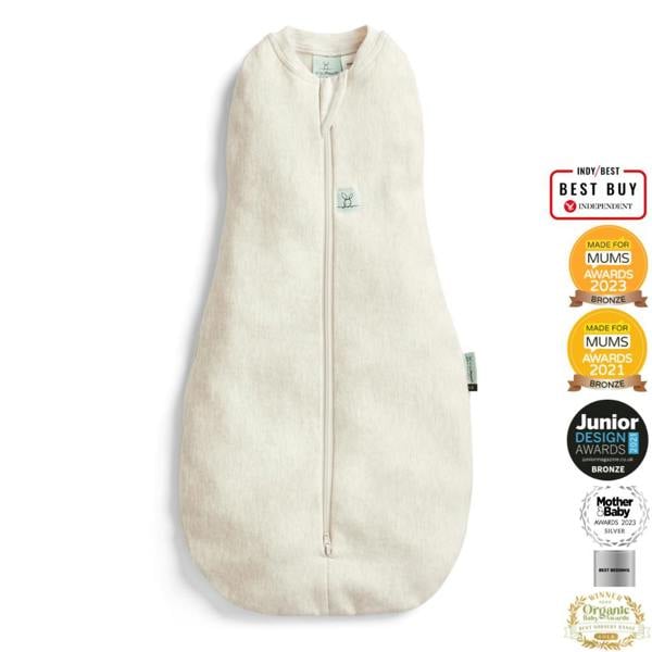 Organic All Year Cocoon Swaddle Sleeping Bag - Oatmeal - 1.0 TOG