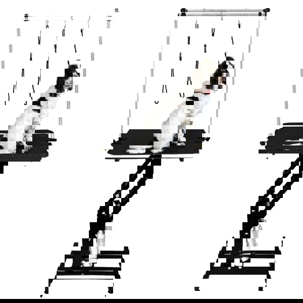 Monstershop Black Hydraulic Grooming Table - Black Table Top