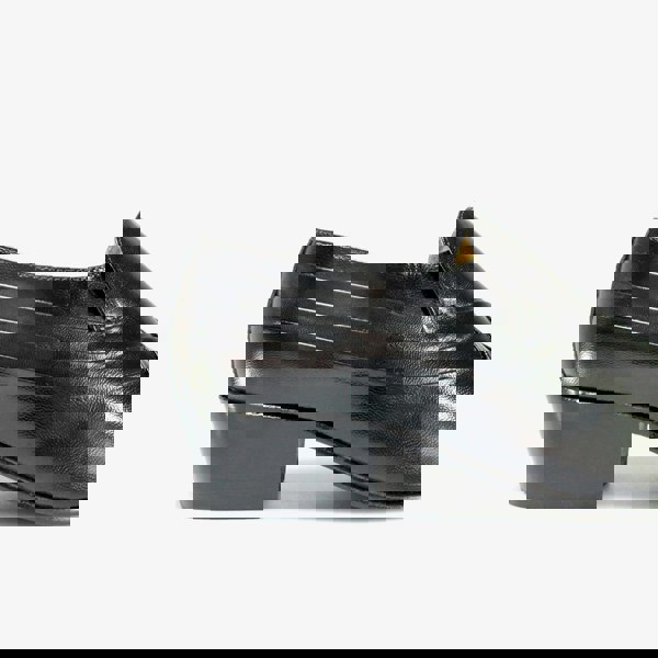 Montecatini CARLOS Mens Soft Leather Pleated Cuban Heel Shoes Black