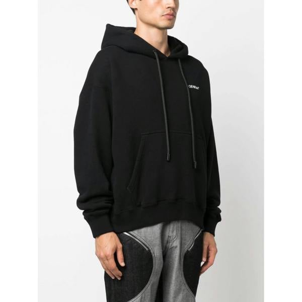 Off-White Lunar Arrow Skate Hoodie   in  White