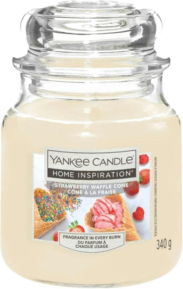 Yankee Candle Home Inspiration Strawberry Waffle Cone Jar Candle 340g
