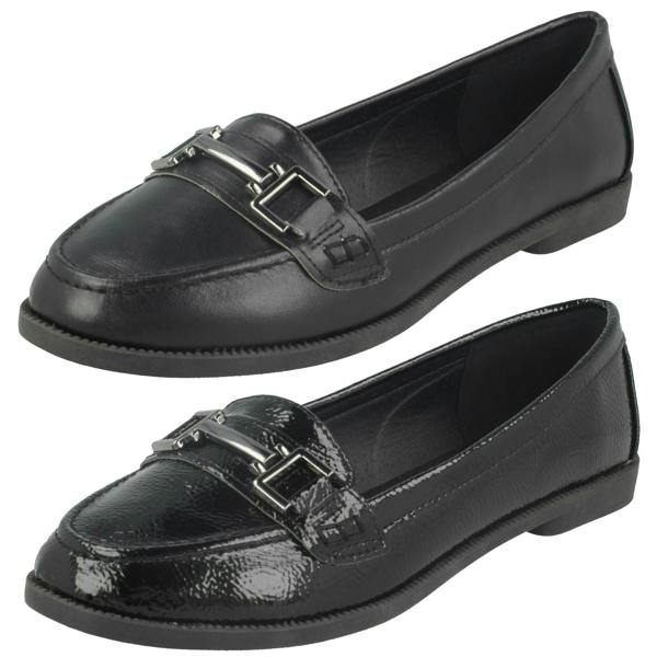 Spot On Ladies Spot On Loafer Shoes