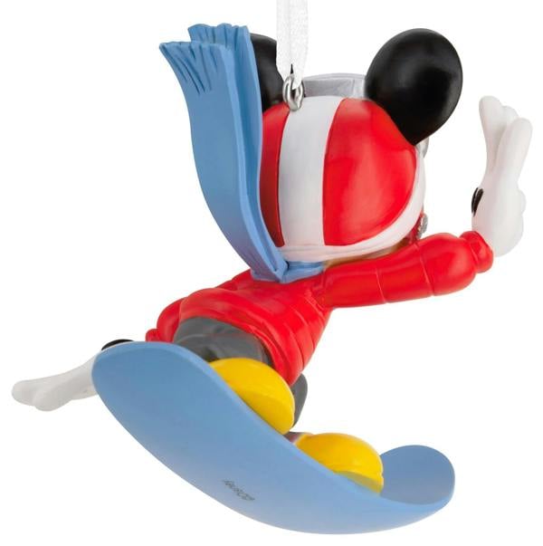 Disney - Mickey Mouse on Snowboard Christmas Tree Ornament