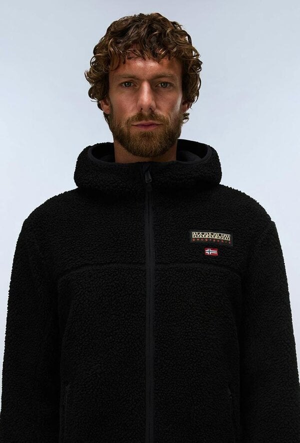 Napapijri Tynik Full-Zip Fleece Hoodie - Black