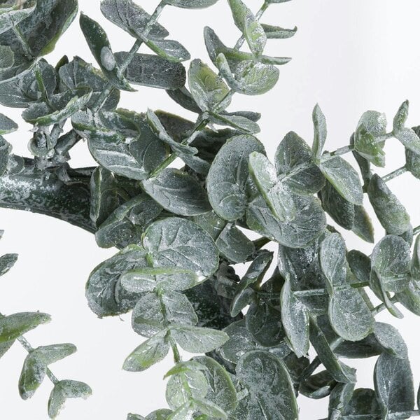 Wyld Haus Artificial Large Frosted Eucalyptus Candle Wreath