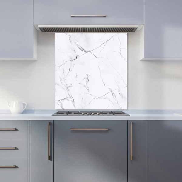 Warren Reed - Designer White Marble Effect Kitchen Splashback