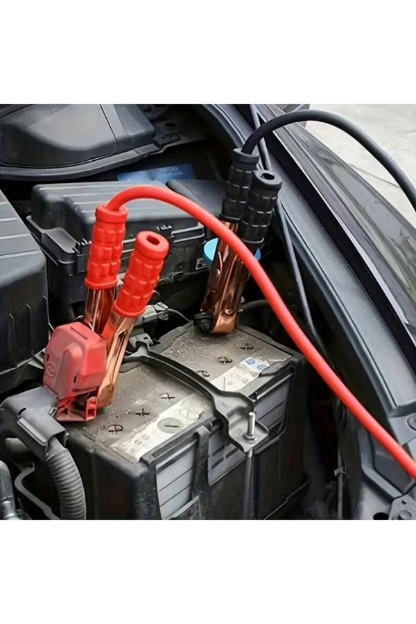 Dyzi Car Jump Starter Cables Insulated Clamps Heavy-Duty 2.5m