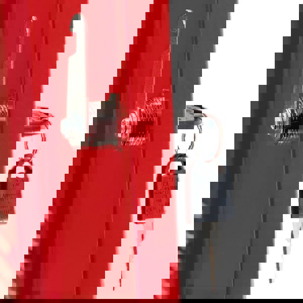 Monstershop 3 x Metal Storage Lockers - Four Doors, Red