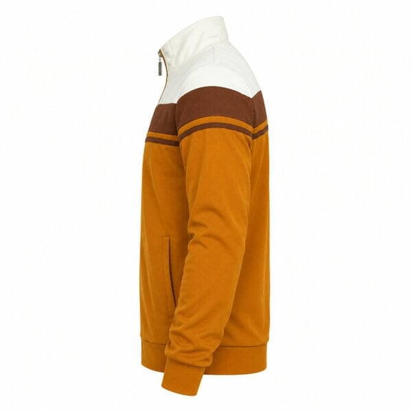Sergio Tacchini Damarindo Track Top Jacket Gardenia/Potting Soil/Golden Brown