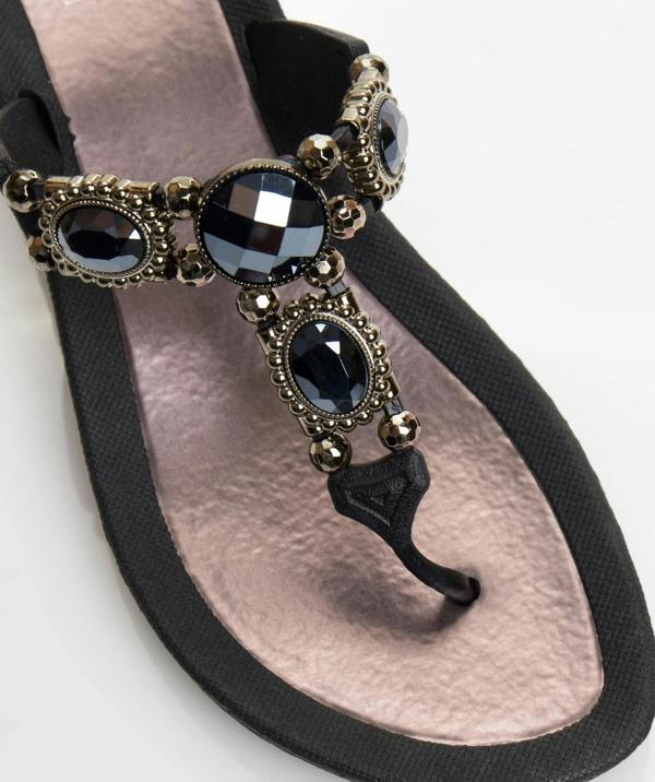 Appollo -  Embellished Wedge Heel Pool Shoe with Non-Slip Sole