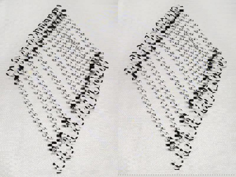 X10 8MM X 600MM Shock Cord Assemblies With Hooks - Elastic Bungee Tie Down