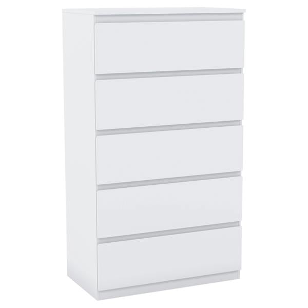 Vida Designs Denver 5 Drawer Chest, Black